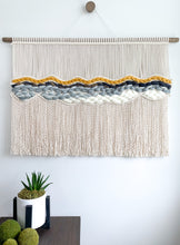 Load image into Gallery viewer, macrame wall hanging, fiber art, wall tapestry, boho wall hanging, boho headboard, wall art, wall decor