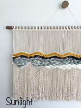 Load image into Gallery viewer, macrame wall hanging, fiber art, wall tapestry, boho wall hanging, boho headboard, wall art, wall decor