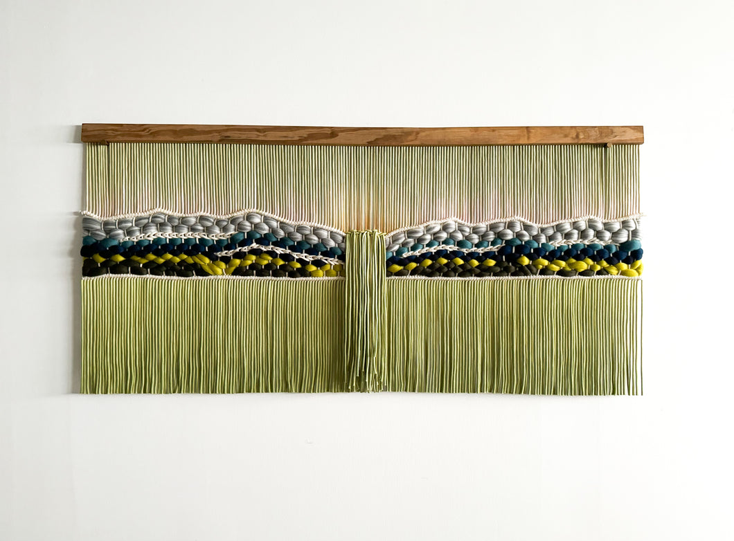 'Emerald Falls' Mountain Lake Tapestry