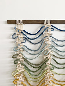 'Landscape' Modern Colorful Rope Art