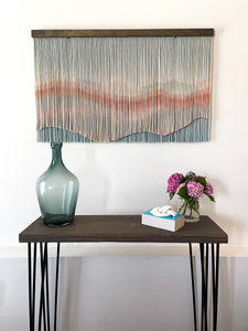 'Peaceful' Mountain Fiber Art