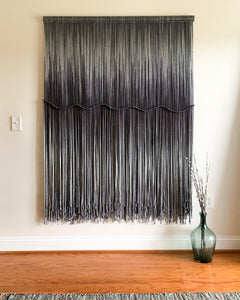 'Foggy Fields' Fiber Art