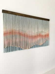 'Peaceful' Mountain Fiber Art