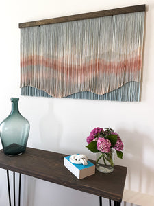 'Peaceful' Mountain Fiber Art