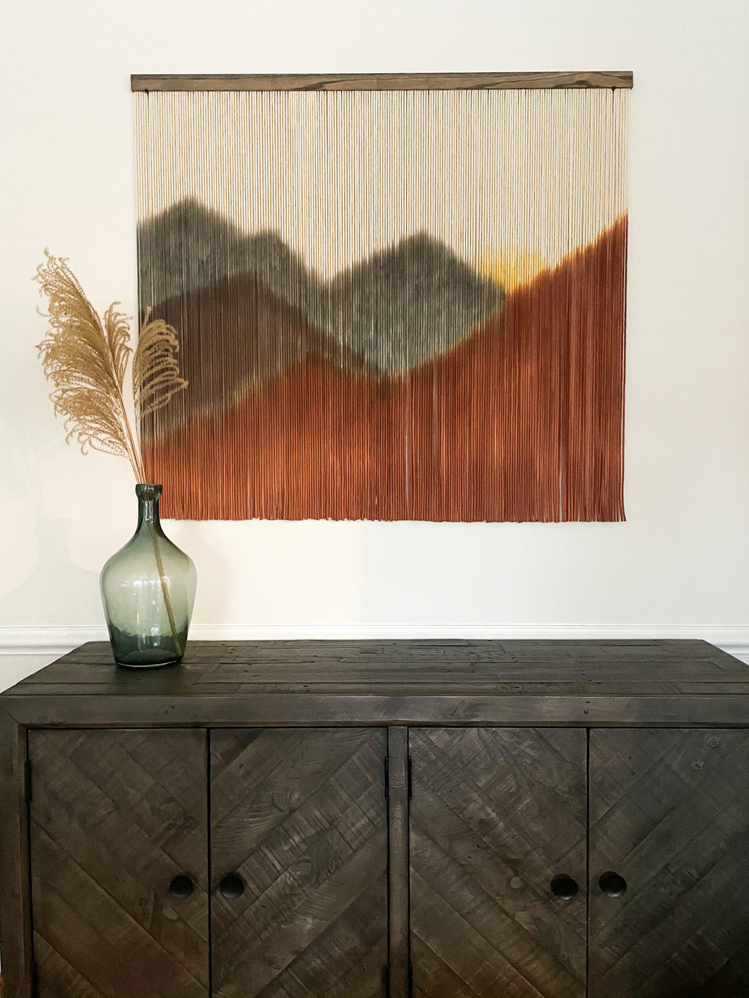 'Red Dawn' Mountain Tapestry