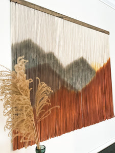 'Red Dawn' Mountain Tapestry