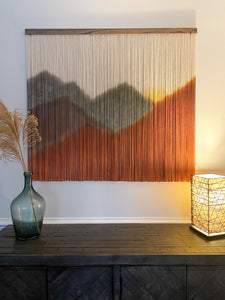 'Red Dawn' Mountain Tapestry