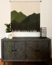 Load image into Gallery viewer, macrame wall hanging, olive green art, home decor, wall art, woven wall hanging
